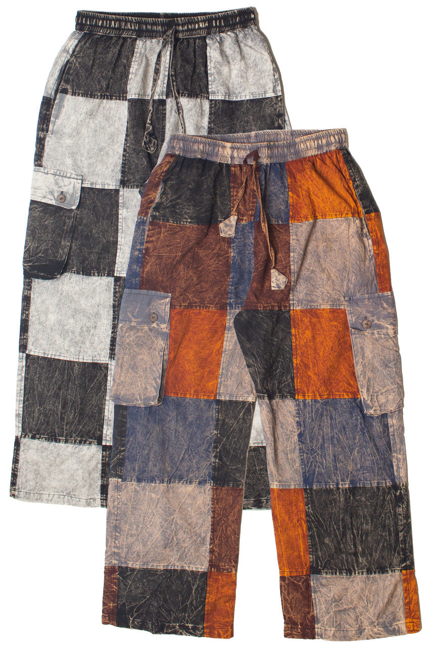 Checker Patchwork Pants