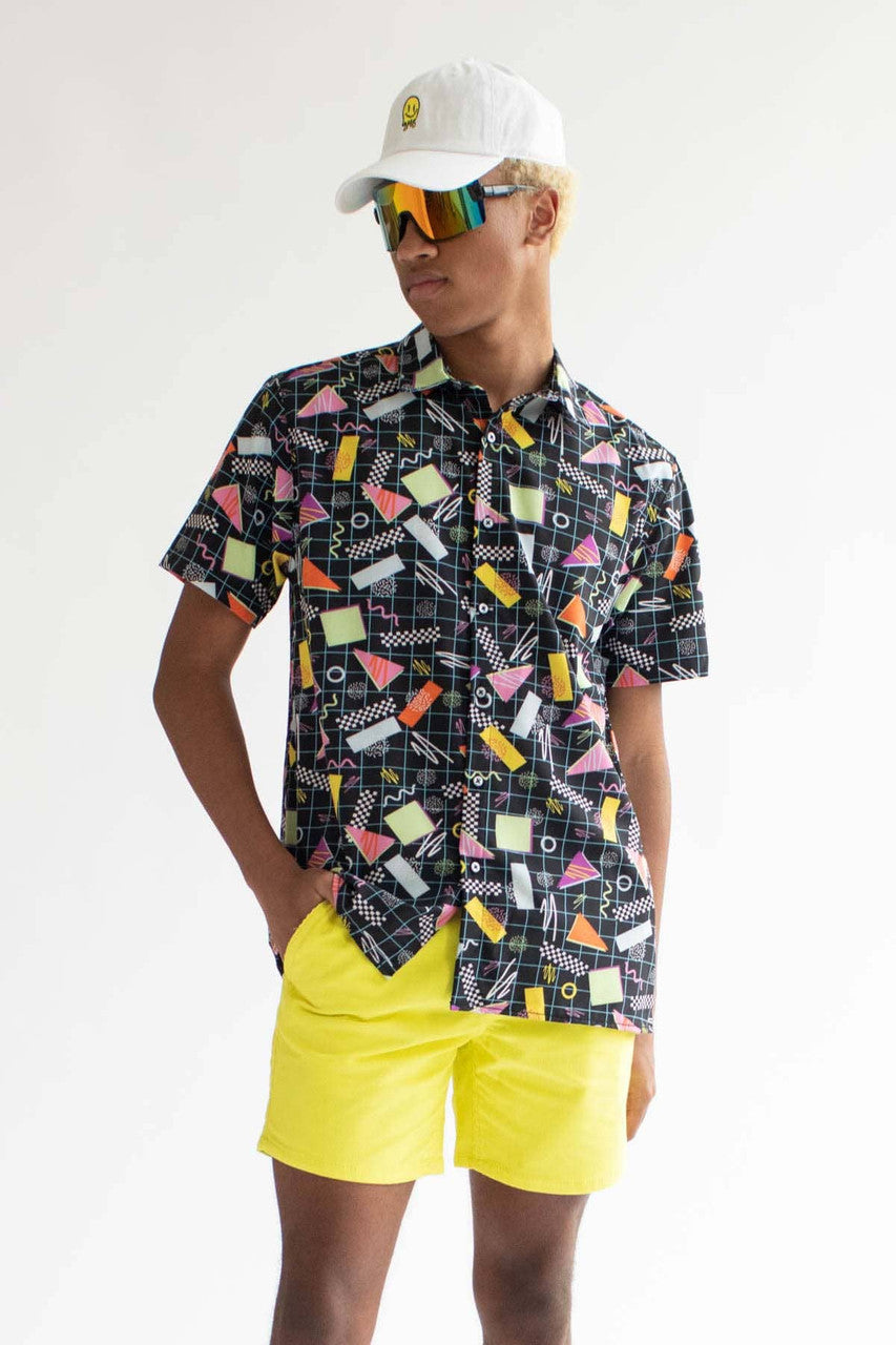 Checkered Confetti Button Up Shirt