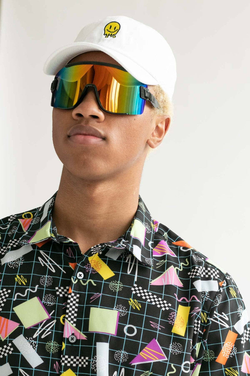 Checkered Confetti Button Up Shirt