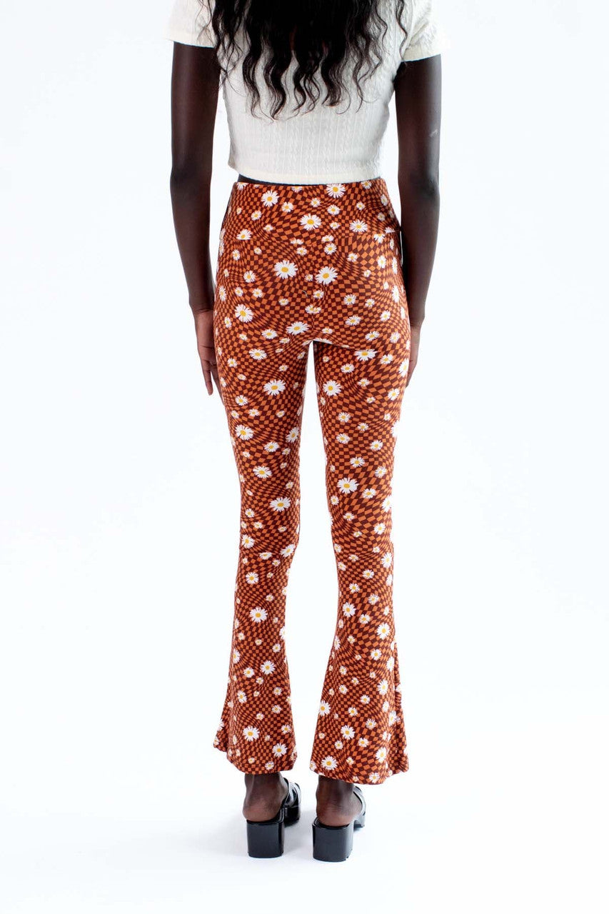 Checkered Daisy Bell Bottoms