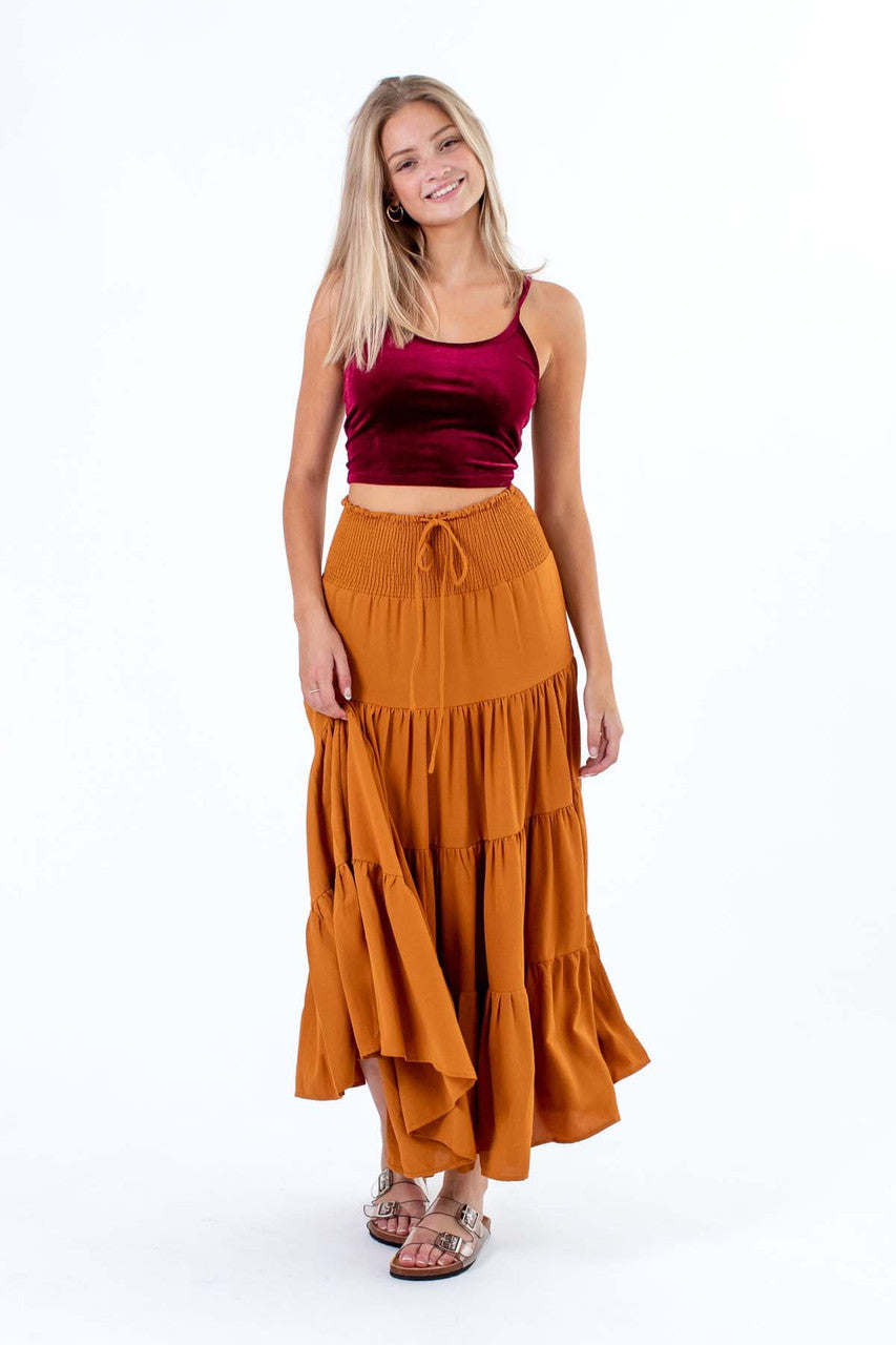 Cherrywood Red Velvet Crop Cami