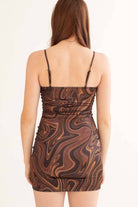 Chocolate Marble Mini Dress