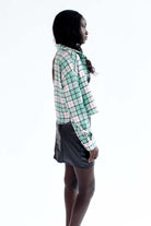 Chocolate Mint Raw Edge Flannel