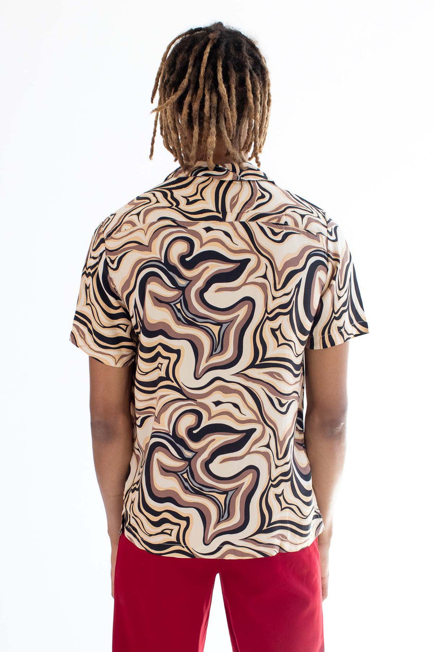 Chocolate Swirl Button Up Shirt