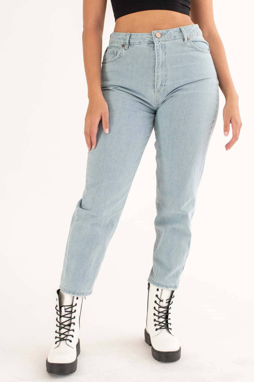 Classic Light Wash Mom Jeans