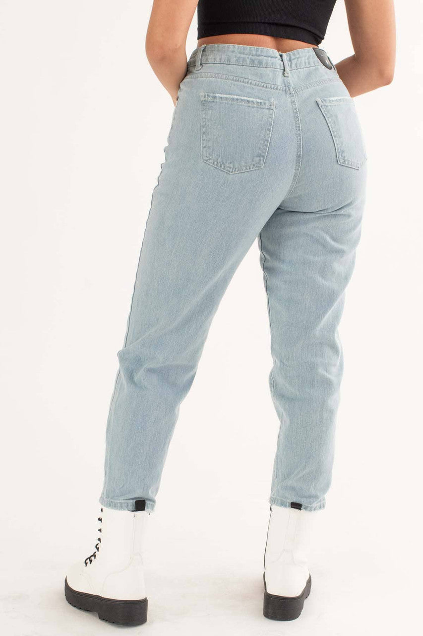 Classic Light Wash Mom Jeans
