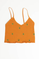 Clay Daisies Embroidered Seamless Cami
