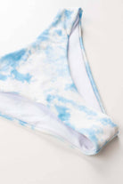 Cloud Print High Cut Bikini Bottom