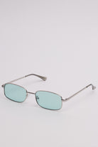 Colored Lens Rectangle Sunglasses