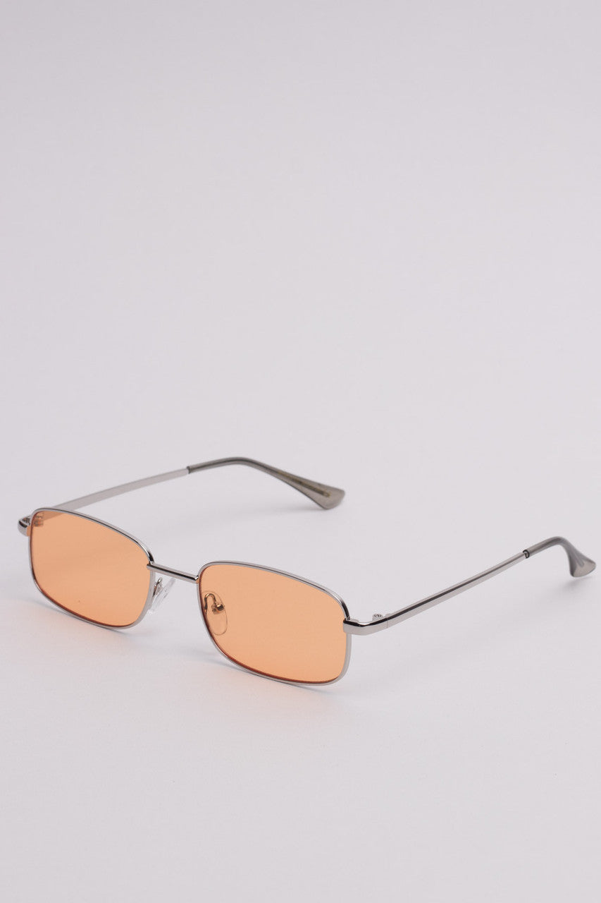Colored Lens Rectangle Sunglasses