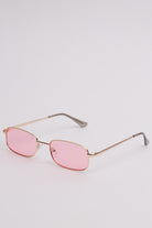 Colored Lens Rectangle Sunglasses