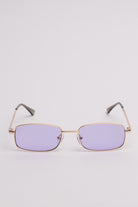 Colored Lens Rectangle Sunglasses