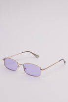 Colored Lens Rectangle Sunglasses