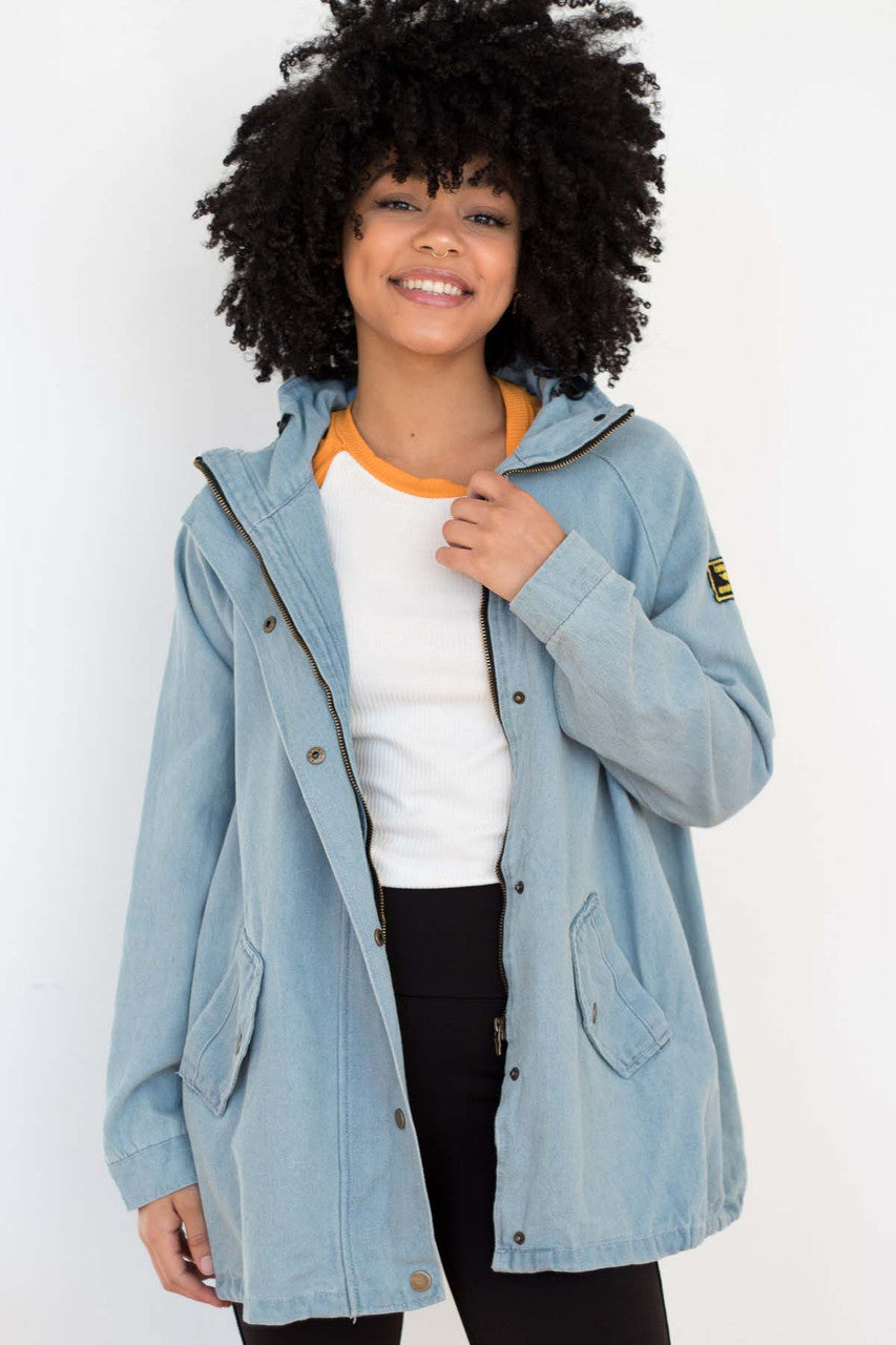 Commanding Officer Patch Denim Jacket