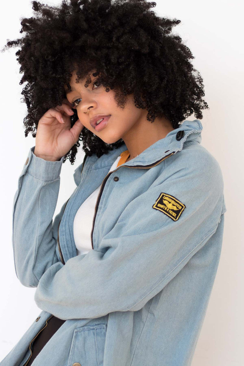 Commanding Officer Patch Denim Jacket
