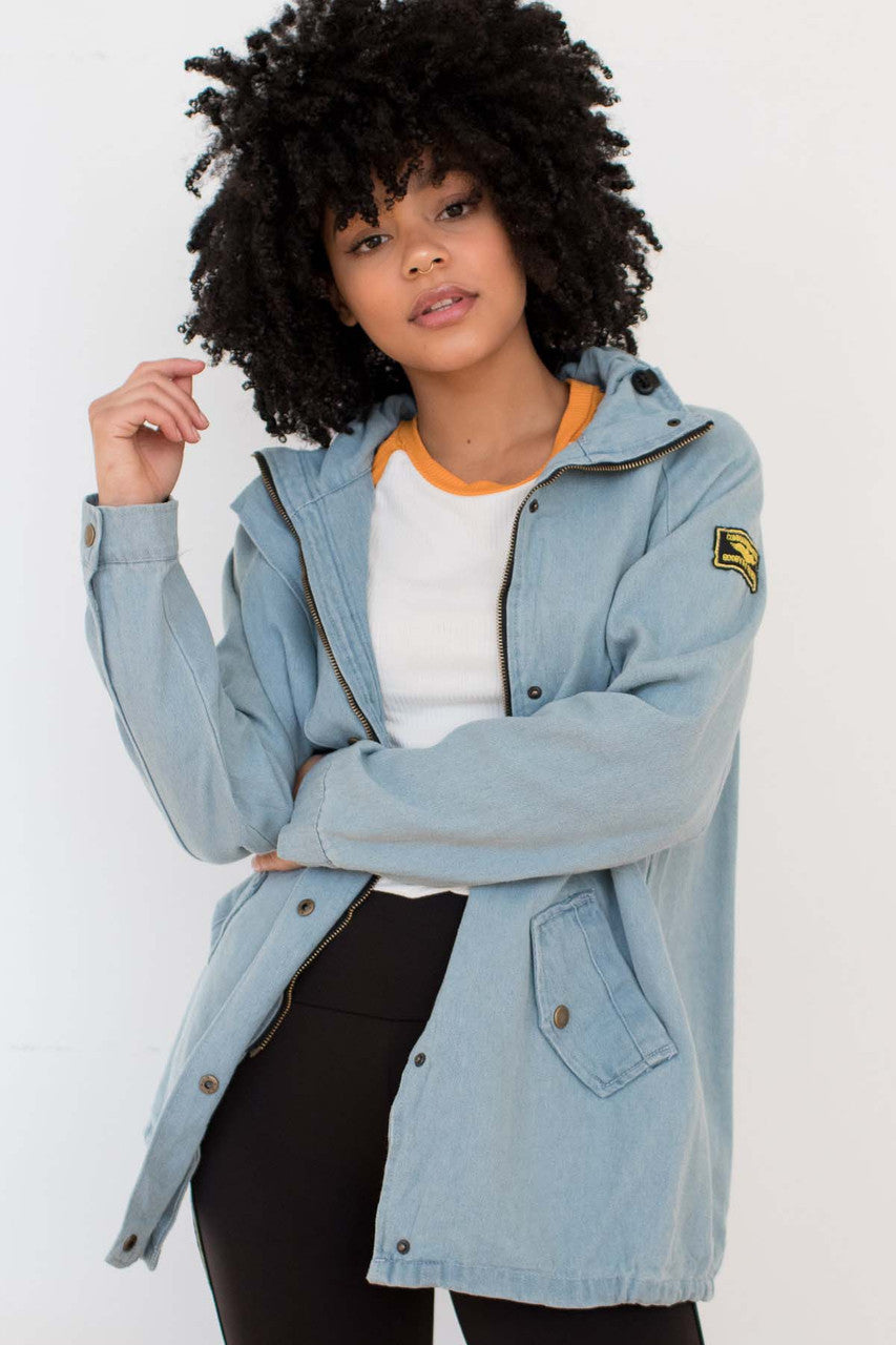 Commanding Officer Patch Denim Jacket
