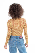 Contrast Daisy Mesh Long Sleeve Tee