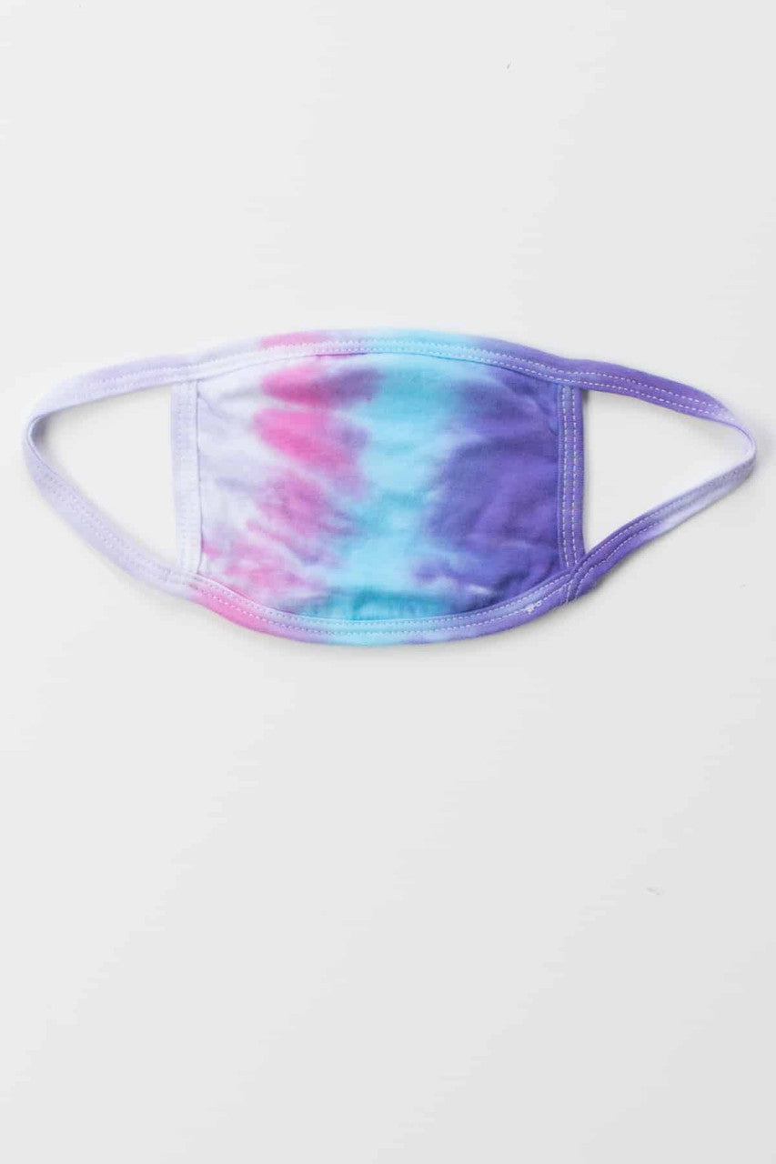 Pink & Purple Tie Dye Face Mask