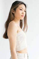Cream Knit Sweater Tube Top