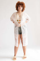 Natural Crochet Mandala Duster