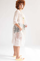 Natural Crochet Mandala Duster