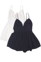 Crochet Lace Top Romper 