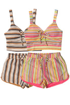 Crochet Stripe Shorts