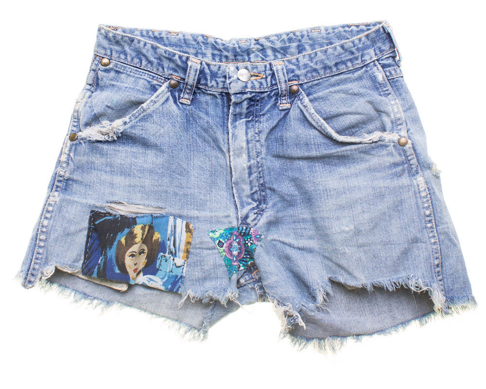 Vintage Cut Off Denim Shorts 6