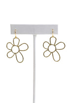 Cutout Gold Daisy Earrings