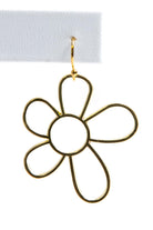 Cutout Gold Daisy Earrings