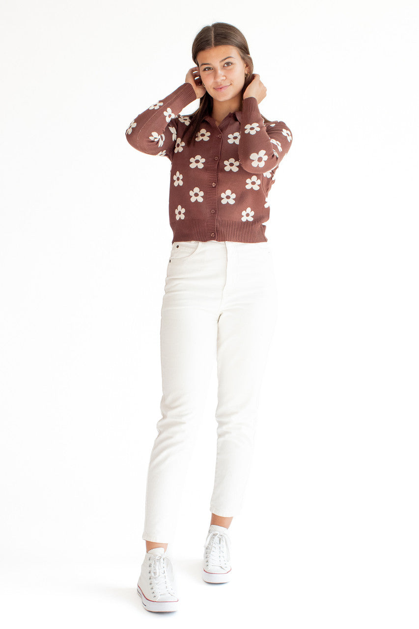 Daisy Collar Cardigan