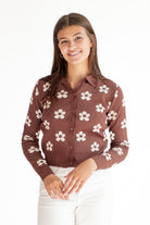 Daisy Collar Cardigan