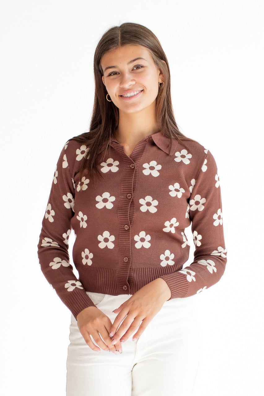 Daisy Collar Cardigan