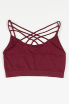Dark Burgundy Triple Cross Bralette