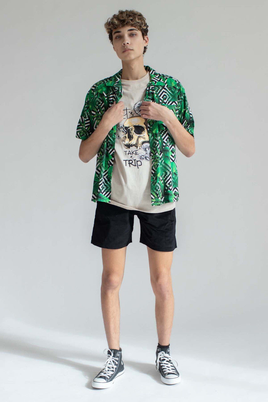 Diamond Palms Hawaiian Shirt