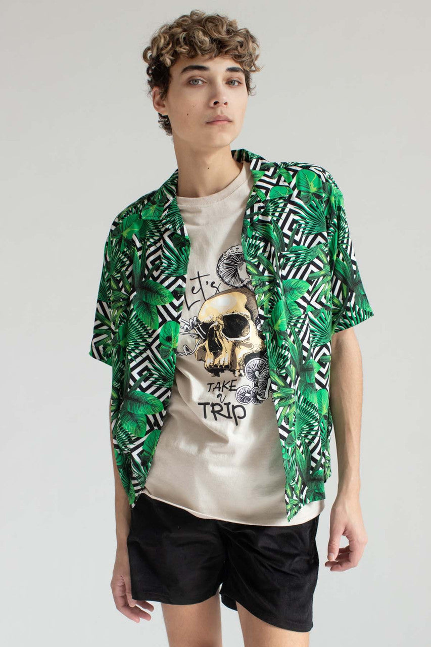 Diamond Palms Hawaiian Shirt