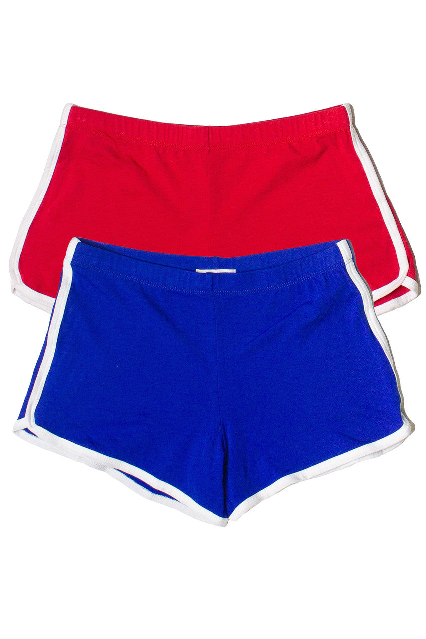 Contrast Trim Dolphin Mini Shorts