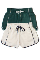 Contrast Piping Dolphin Shorts