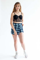 Dot Mesh Ruffle Bralette