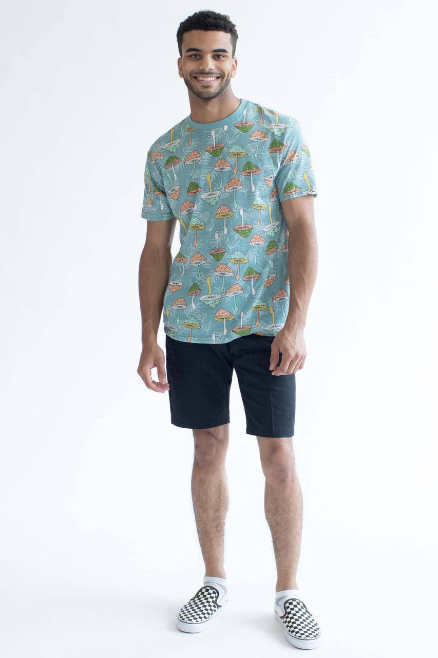 Dusty Blue Mushrooms T-Shirt
