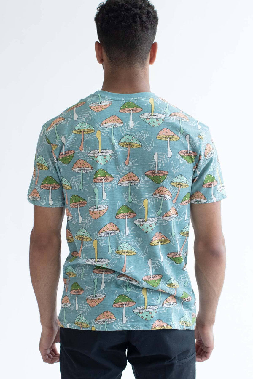 Dusty Blue Mushrooms T-Shirt