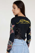 Ed Hardy Panther Long Sleeve Tee