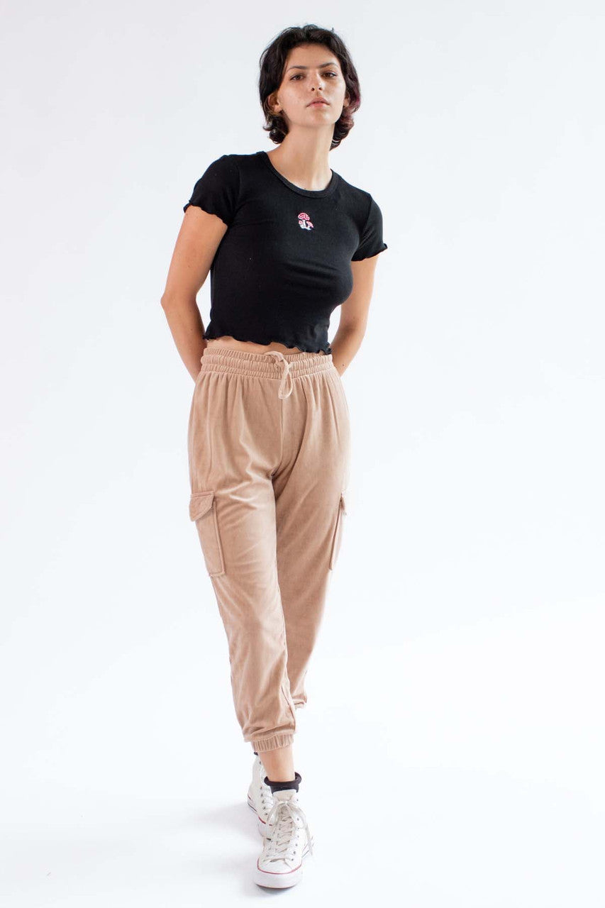 Embroidered Mushroom Tee