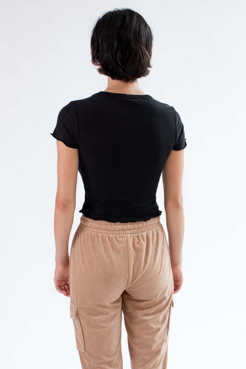 Embroidered Mushroom Tee