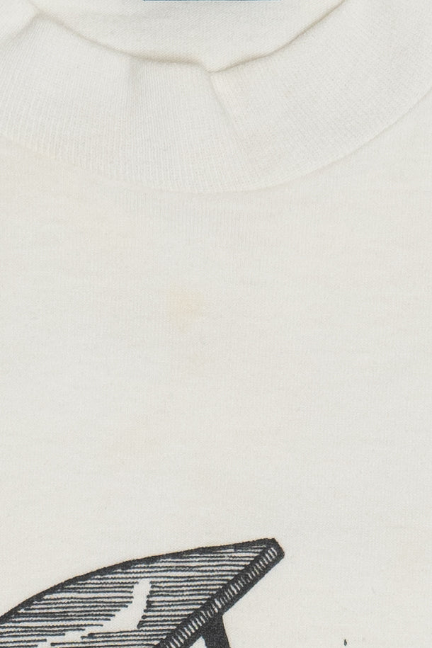 Vintage Albright Rat Cartoon Playing Piano Single Stitch T-Shirt (1990s)