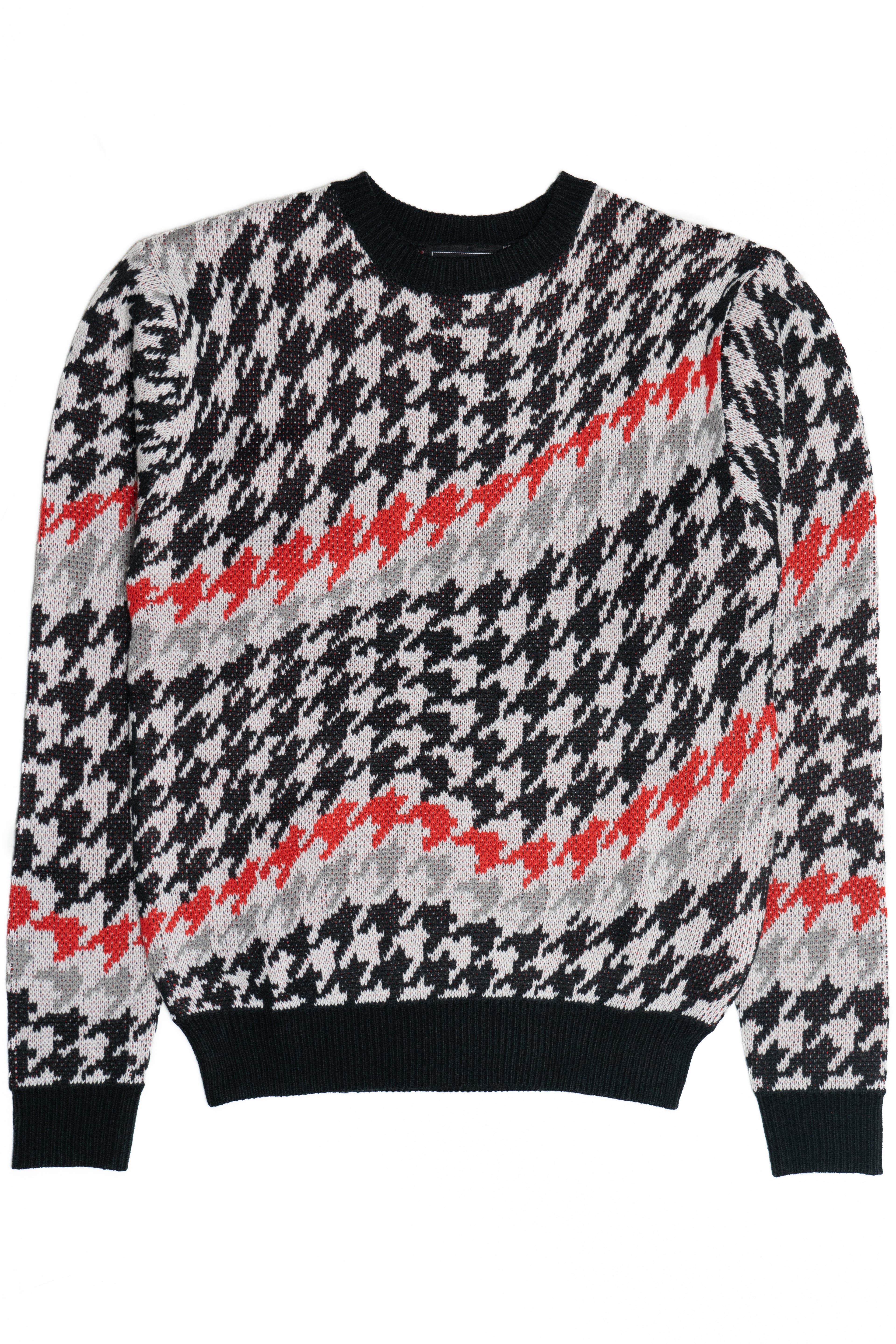 Wavy Houndstooth Sweater