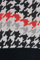 Wavy Houndstooth Sweater