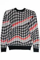 Wavy Houndstooth Sweater