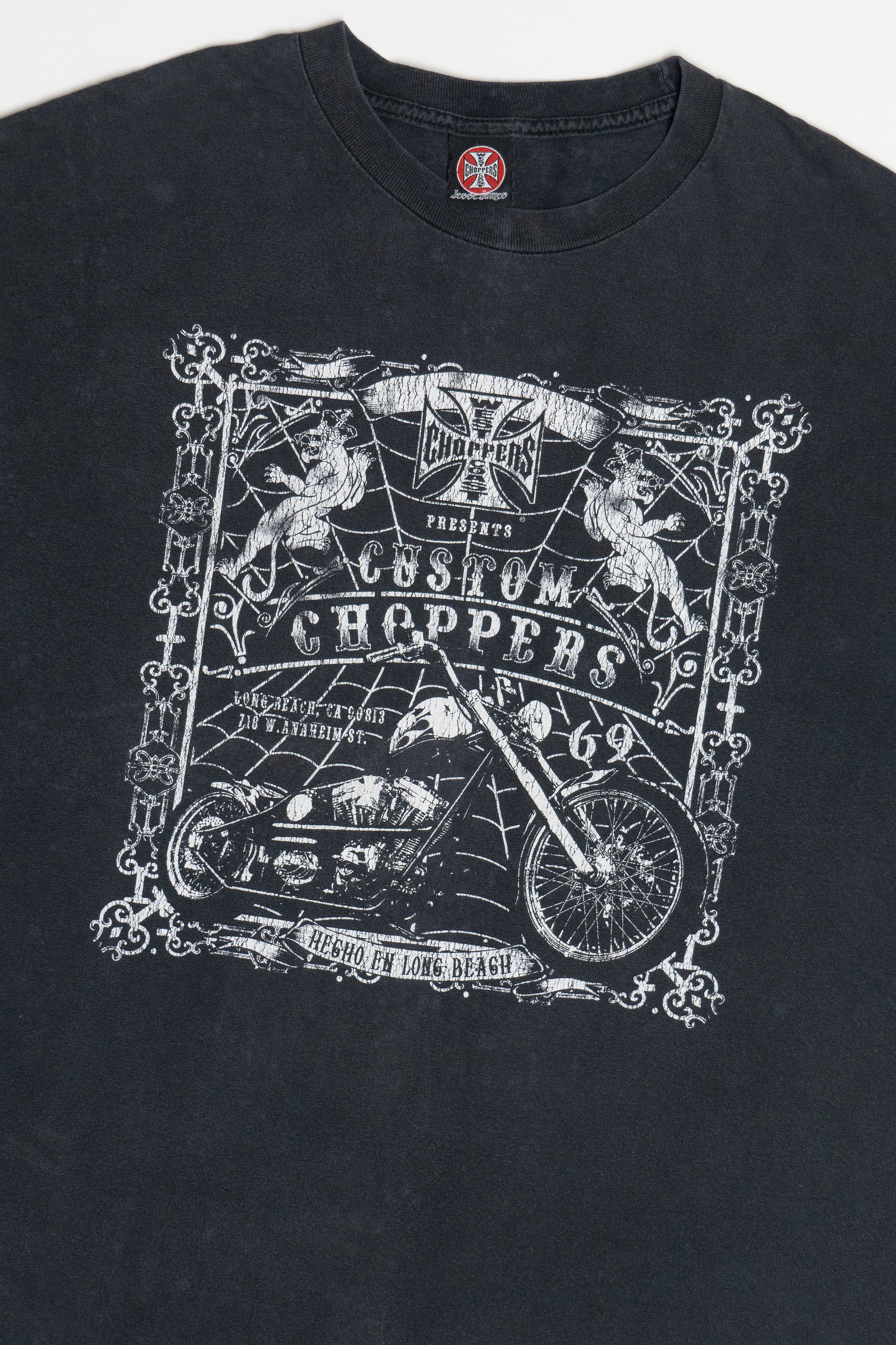 Vintage West Coast Choppers Jesse James "Custom Choppers" Motorcycle T-Shirt (2000s)