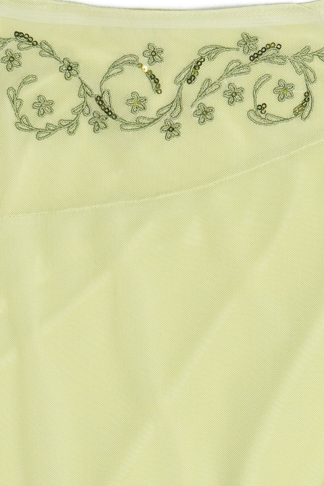 Asymmetrical Embroidered Mini Skirt